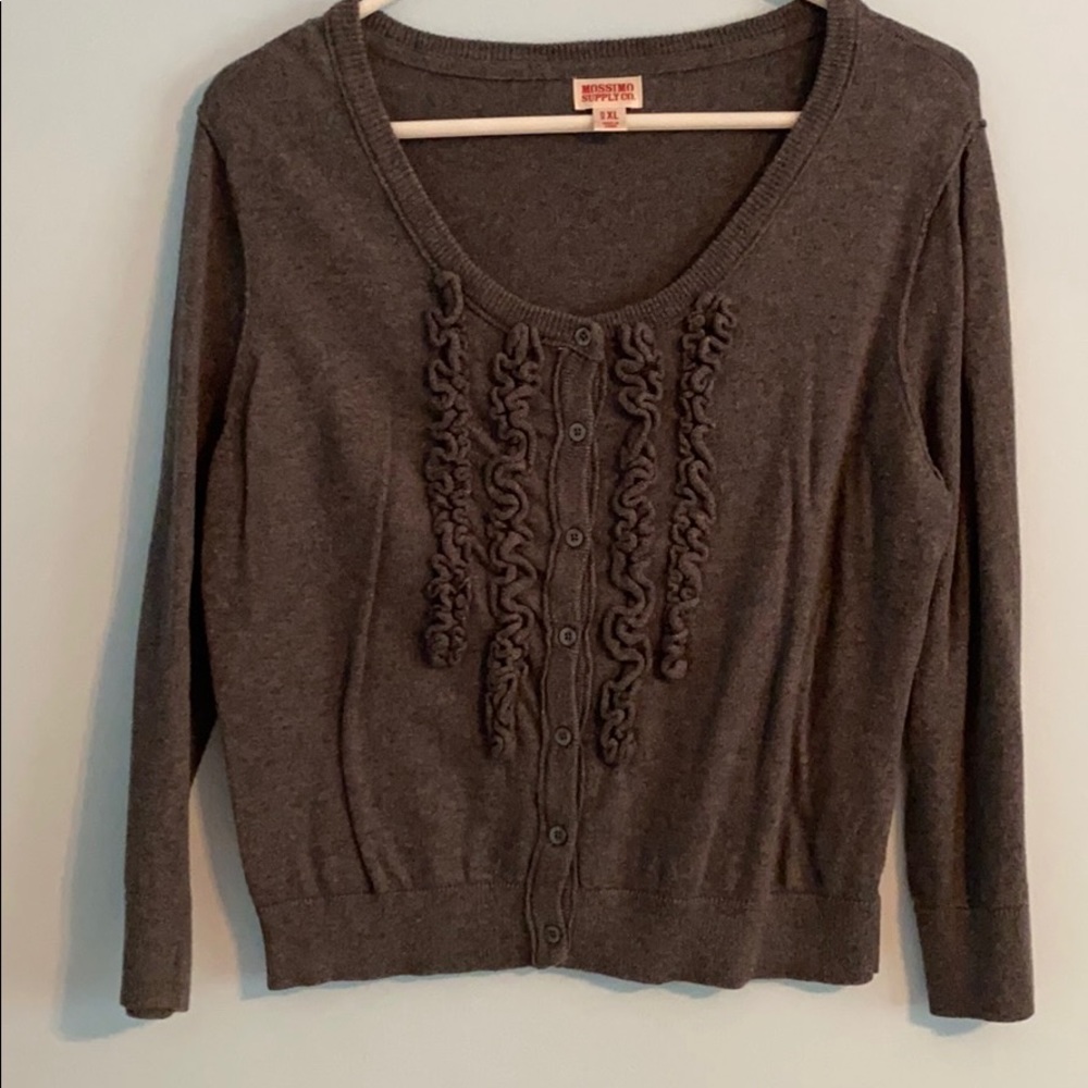 Gray small cropped sweater